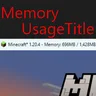 Memory Usage Title